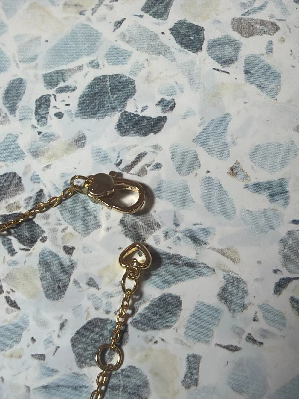 Kate Spade New York Mother of Pearl Heart Station Bracelet Gold Tone - Picture 4 of 4